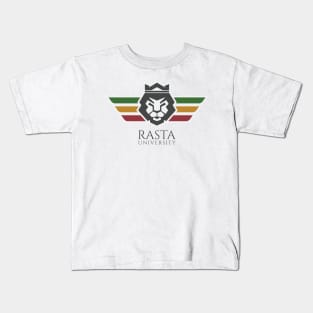 Rasta University Lion Rasta Colors Reggae Kids T-Shirt